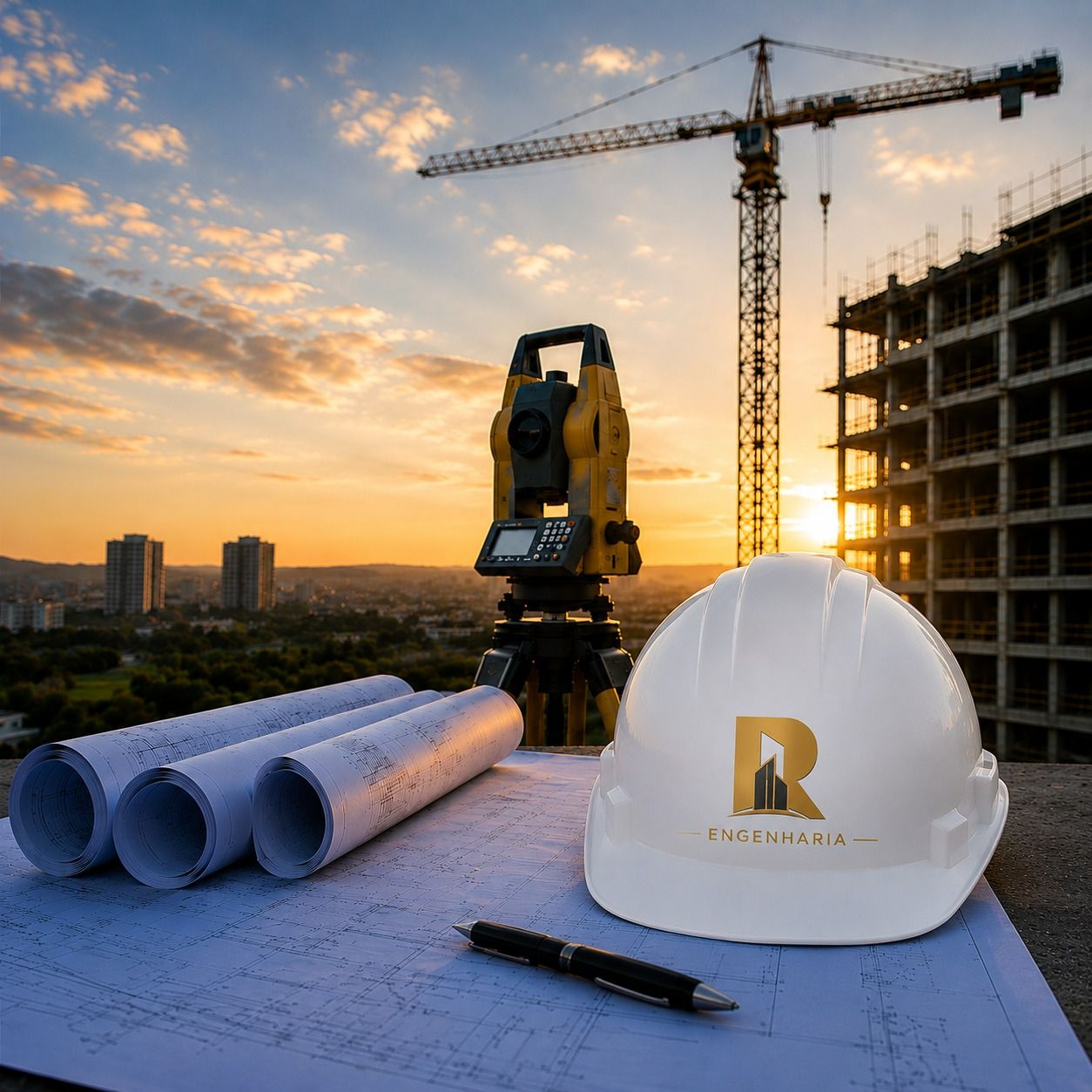 Engenheiro em obra — Ruda Engenharia